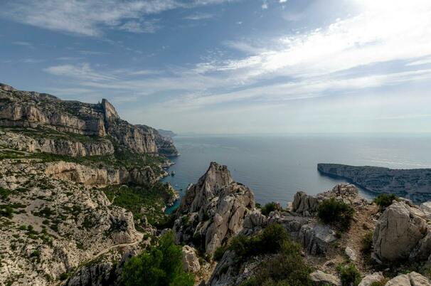 Vue du Parc National des Calanques